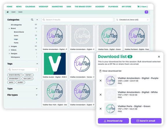 Beeldbank of digital asset management systeem