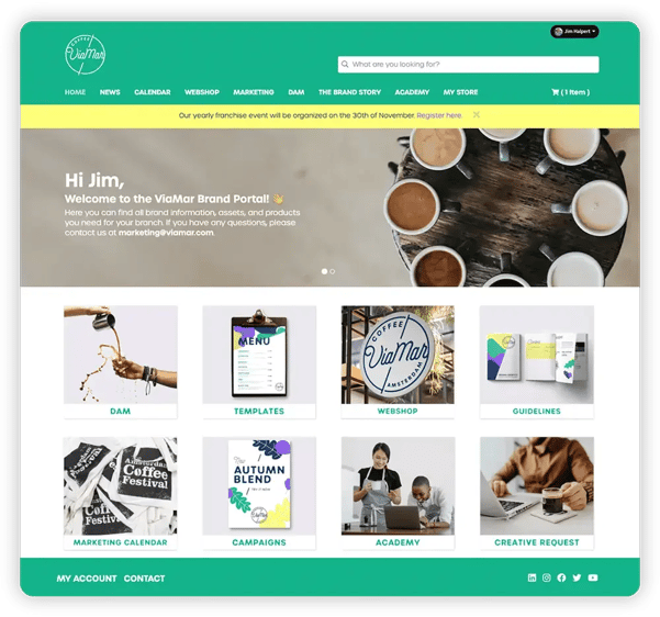 Marvia brand template platform