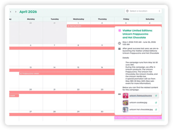 Marketing calendar RN Q1 2026