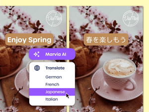 Marvia AI translate template content