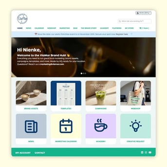 Marvia franchise marketing portal