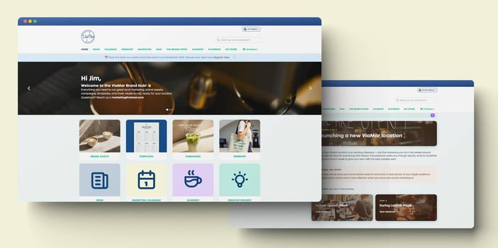 Marvia portal example two screens academy