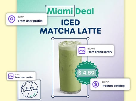 Template with variables