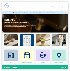 Brand portal example Marvia