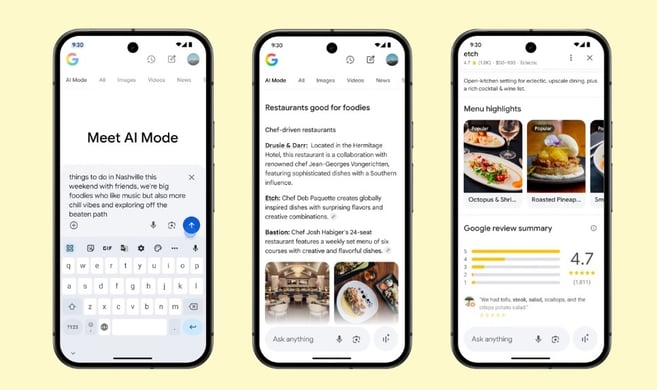ai mode for restaurants