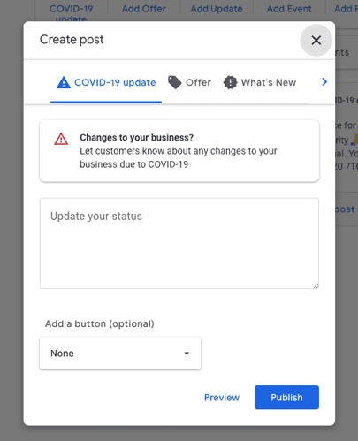 covid post google my business