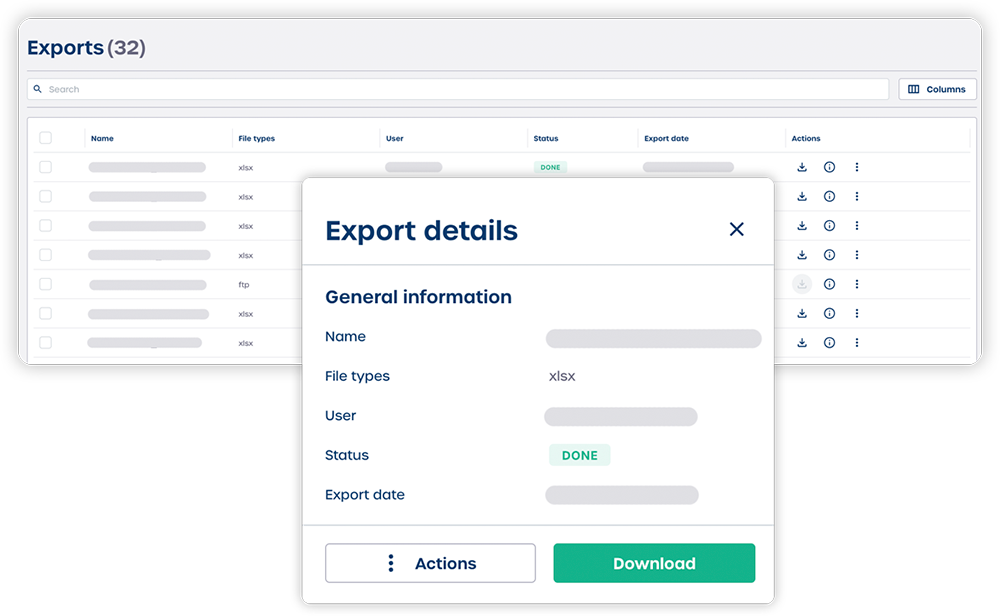 export new admin