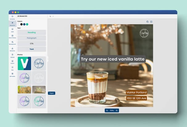 Marvia flex templates editor