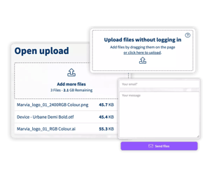 open upload items