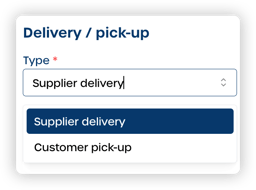 pickup delivery