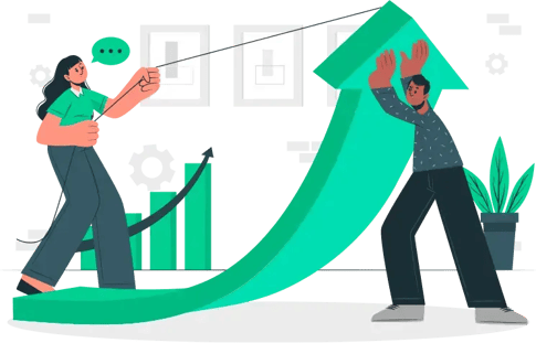 rising numbers upwards trend