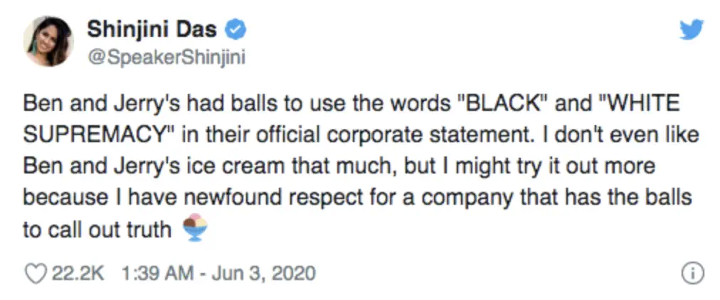 Brand activism Ben&Jerry's